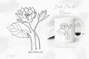 27 July Birth Flower Tattoo Water Lily Symbolic Choice