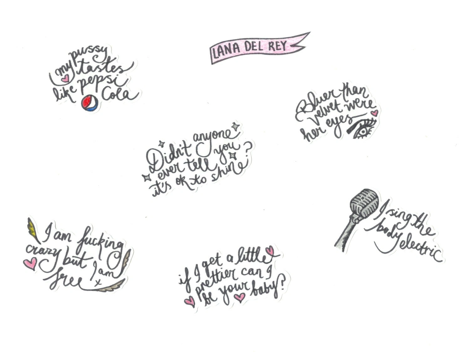 Lana Del Rey Lyric Tattoos