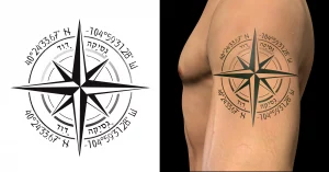 15 Latitude And Longitude Tattoo Ideas For Trekkers