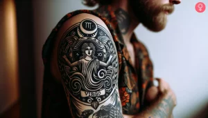 15 Bold Masculine Virgo Tattoos For Men