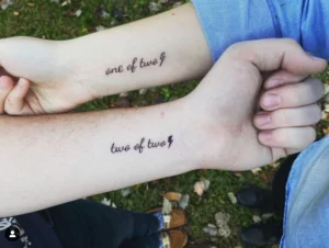 21 Inspiring Matching Couple Bible Verse Tattoos