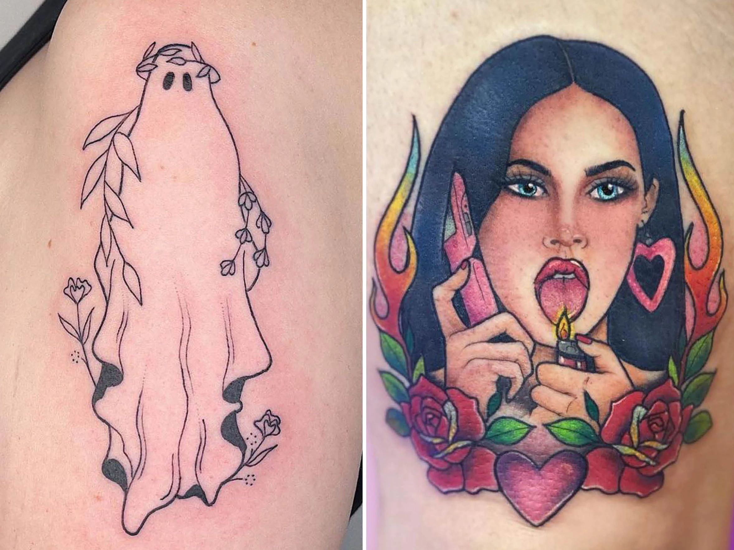 Matching Halloween Tattoos For Couples