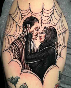 6 Morticia And Gomez Tattoo Ideas To Inspire