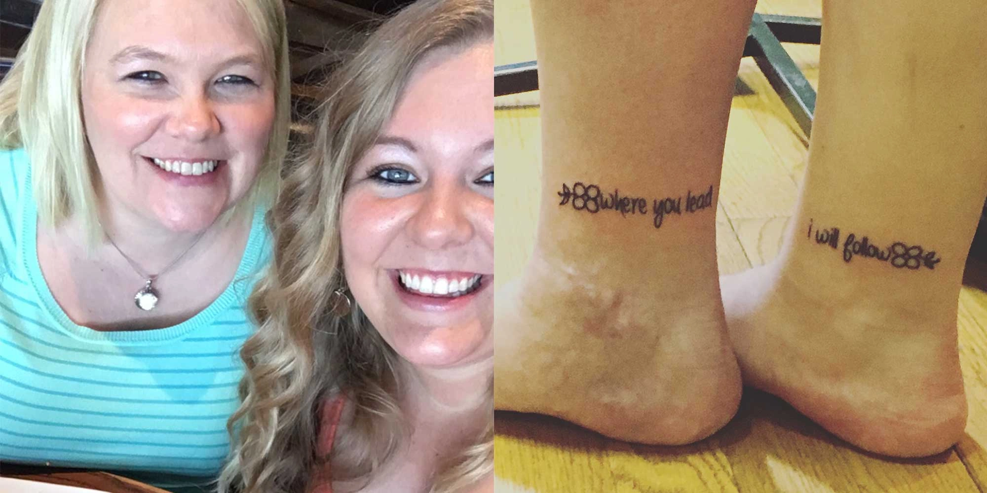 15 Elegant Mother And Daughter Tattoos On Foot For Forever