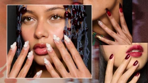 22 Nails Rouge Minimalist Line Art 2025 Trend Unveiled