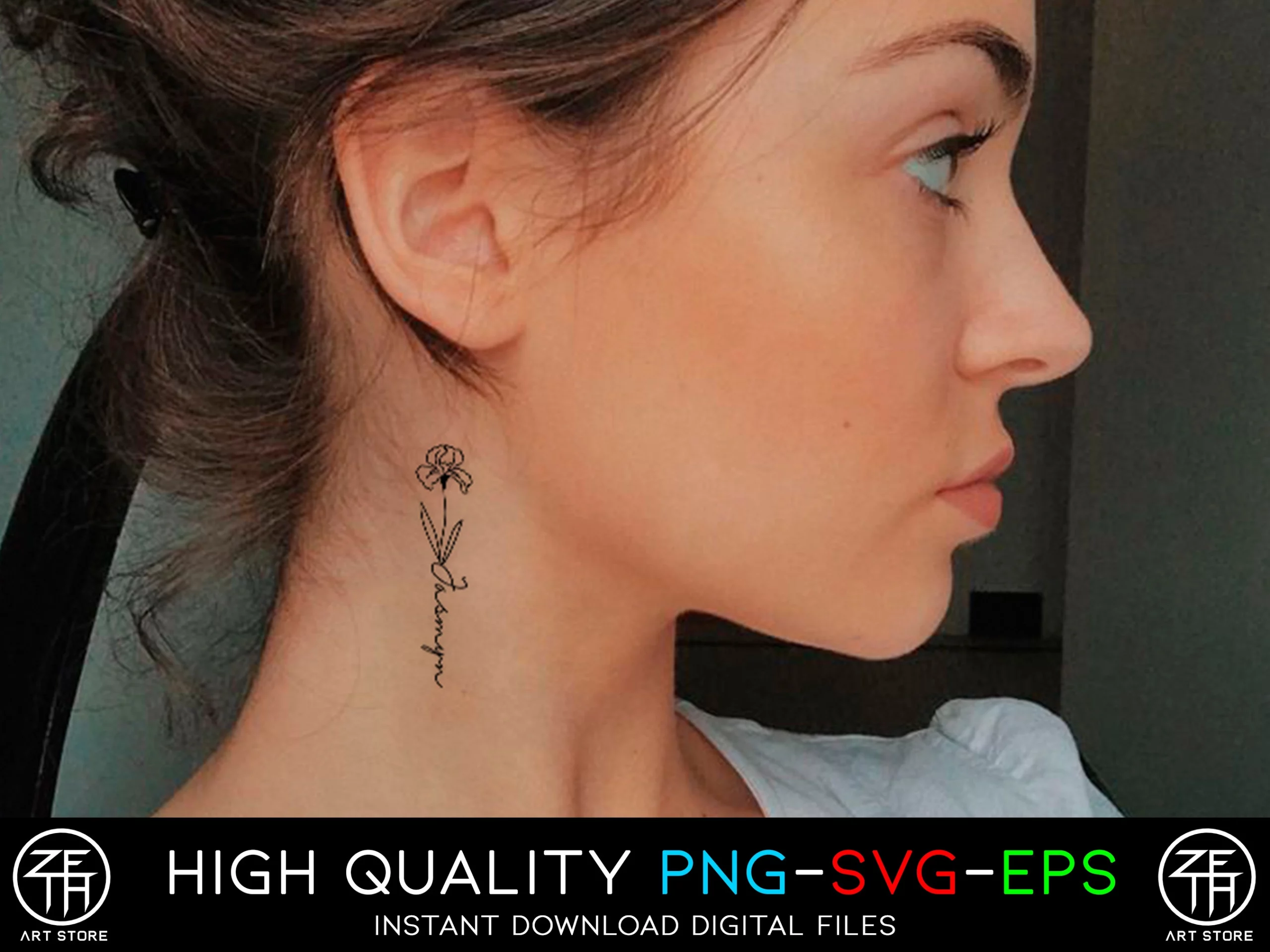 11 Whispered Name Tattoos Behind The Ear – Own It