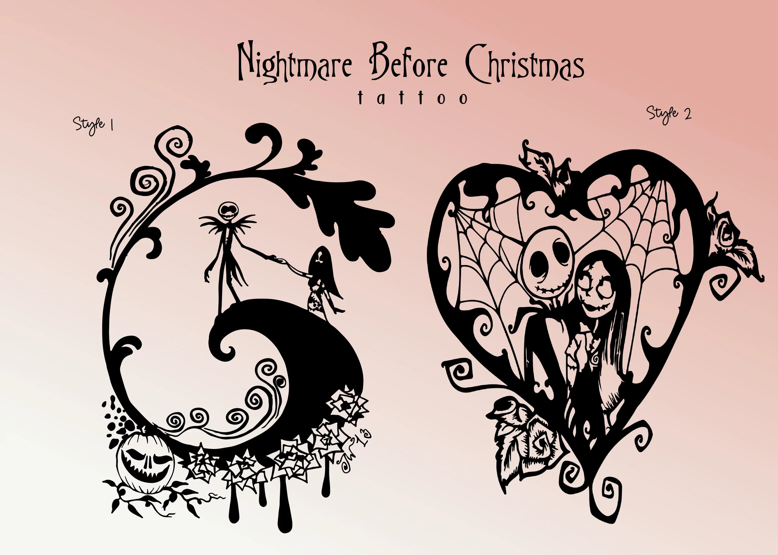 19 Nice Nightmare Before Christmas Tattoos Designs Now