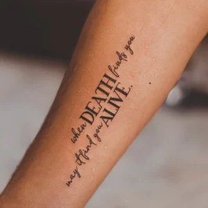 12 One Word Tattoos For Guys: Fresh Impact Ideas