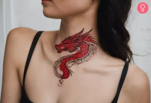 11 Red Ink Neck Tattoo Ideas: Bold, Classic Styles