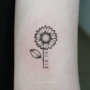19 Roman Numeral Tattoo With Flowers Trends