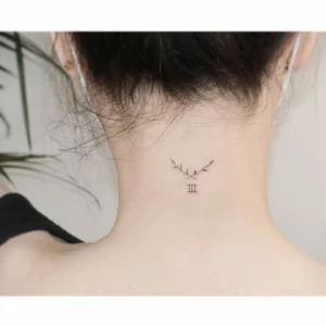 17 Chic Roman Numeral Tattoos On Neck Ideas