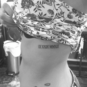 16 Stunning Roman Numeral Tattoos On Ribs Guide