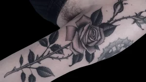 19 Rose With Long Stem Tattoo: Enduring Symbolism
