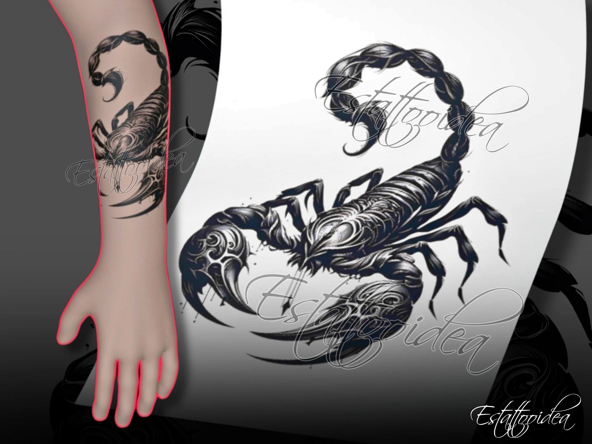 Scorpio And Taurus Tattoo Together