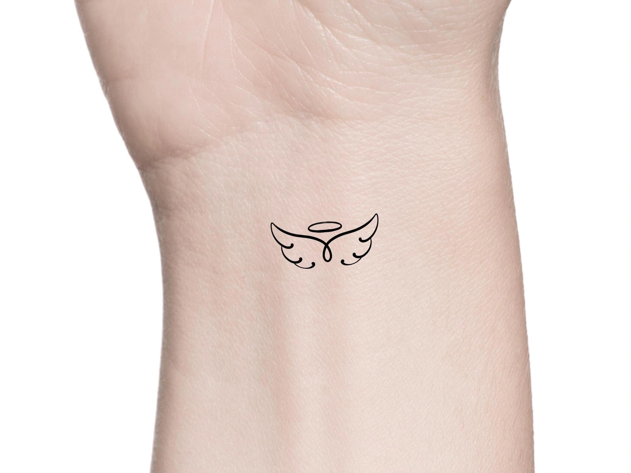 28 Graceful Small Angel Tattoos For Females Spark Hope