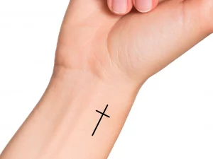 39 Small Cross Tattoos On Wrist Faith In A Small Ink
