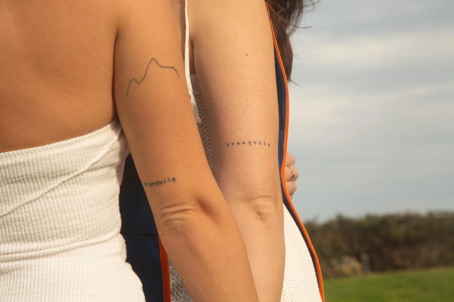 31 Simple Small Matching Tattoos For Family: Quiet Link