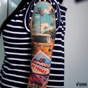 Small Vegas Tattoo Ideas For Females: Quick & Chic