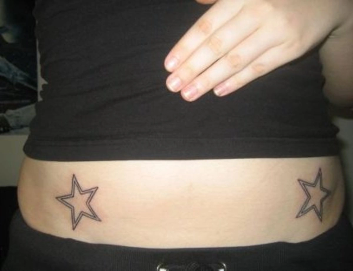 7 Radiant Star Tattoo On Lower Stomach Guide Your Glow