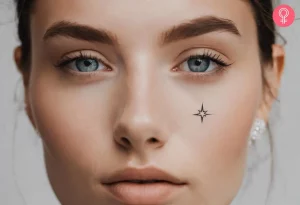 9 Stunning Star Tattoo Under The Eye: Invisible Glow