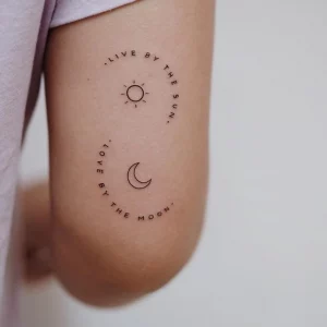 20 Elegant Sun & Moon Mother Daughter Tattoos: Bond