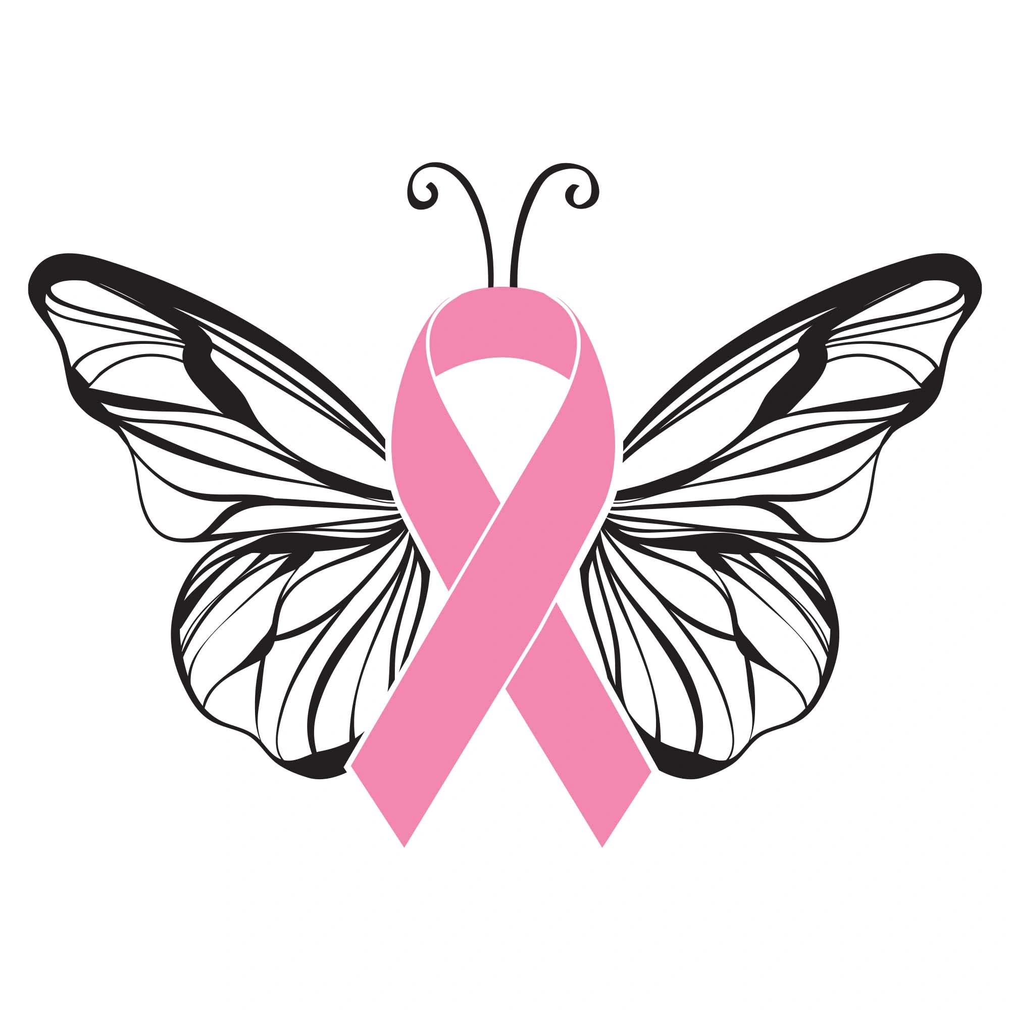 13 Radiant Tattoo Breast Cancer Ribbon Butterfly Joy