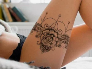 18 Stunning Tattoo Of Garter For Thigh