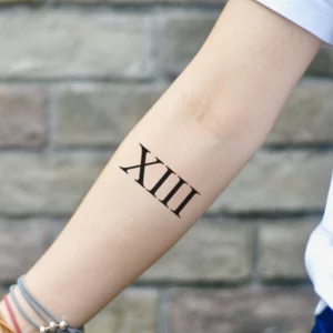 19 Tattoo Of The Number 13: Bold Layer Of Meaning