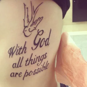 8 Bold Tattoo With God All Things Are Possible