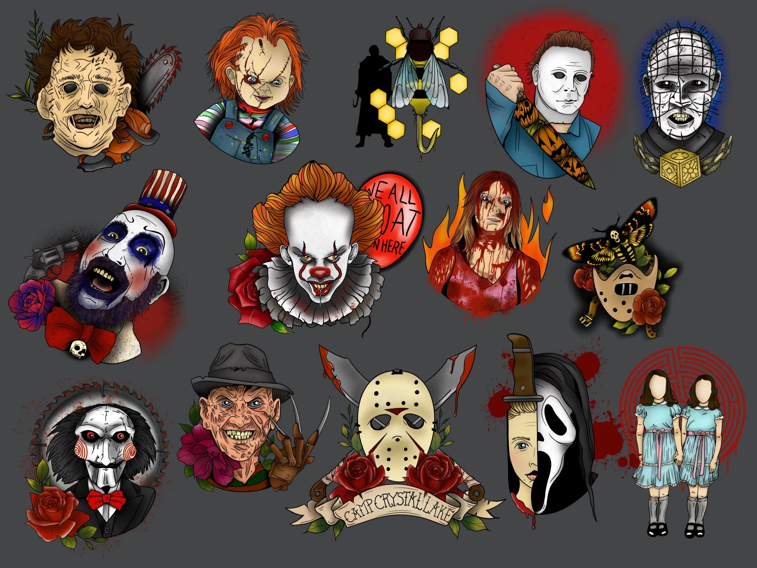 23 Eerie Tattoos Of Horror Movie Characters Unleashed