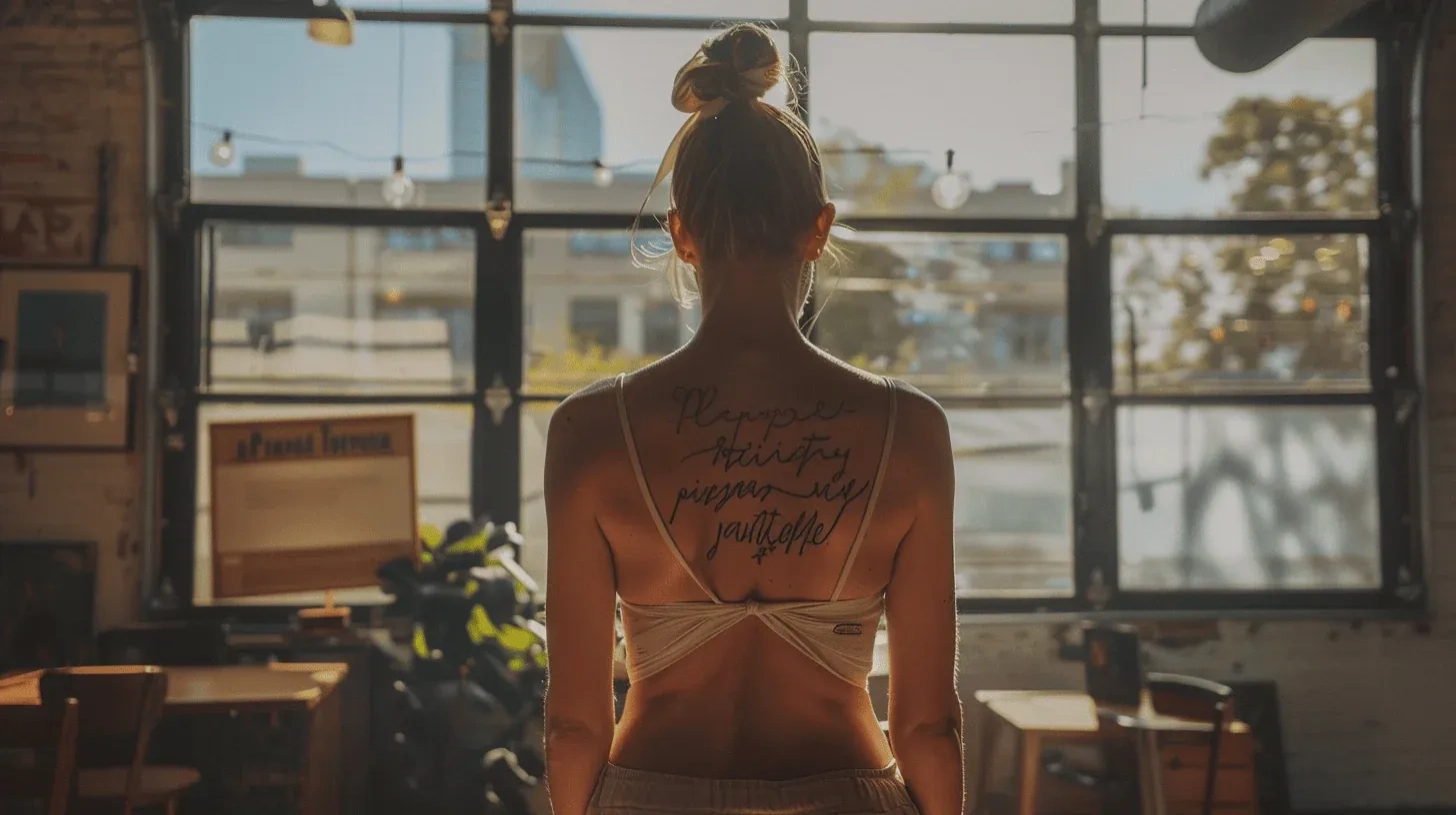 18 Stunning Tattoos Of Quotes On Back For Courage