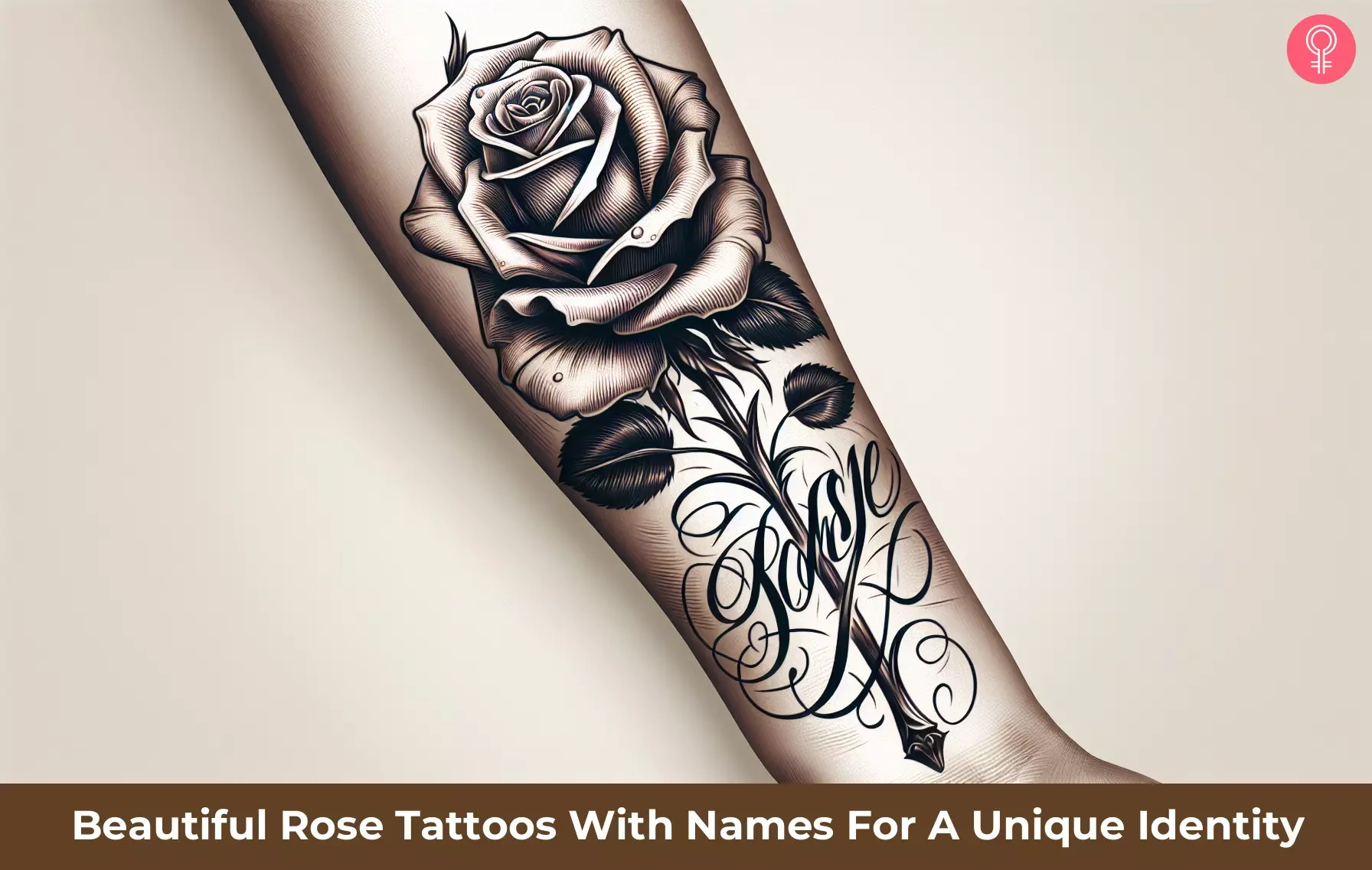 22 Gracious Tattoos Of Roses And Names Capturing Heart