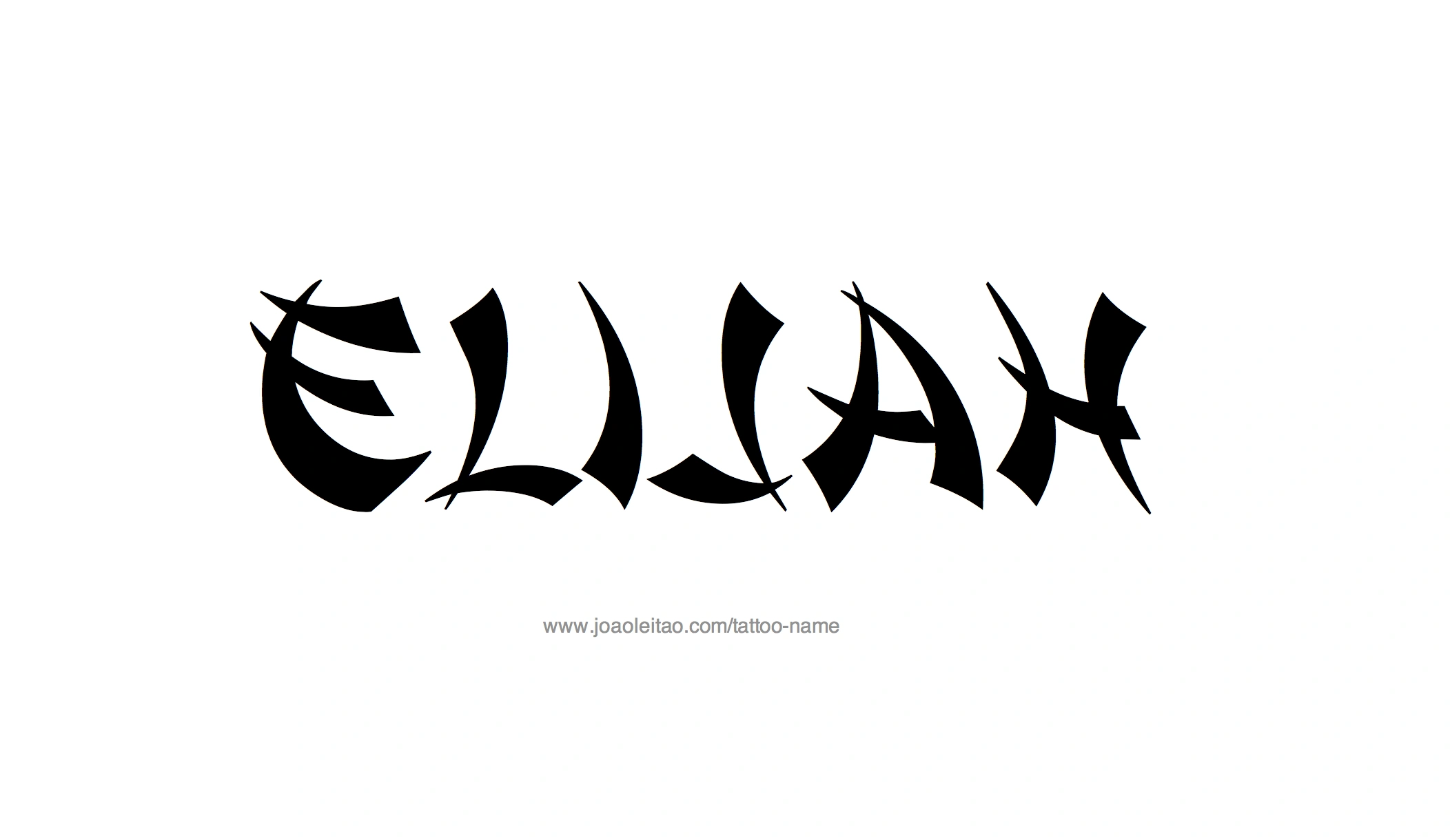Tattoos Of The Name Elijah