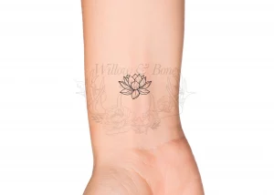 Tattoos Of Water Lily Flowers: Elegant Watermarks