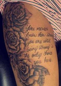 13 Inspiring Thigh Tattoos For Females Quotes Delight