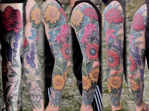 15 Stunning Turning Random Tattoos Into A Sleeve Story