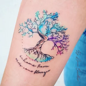 16 Beautiful Unique Mother Daughter Tree Tattoo