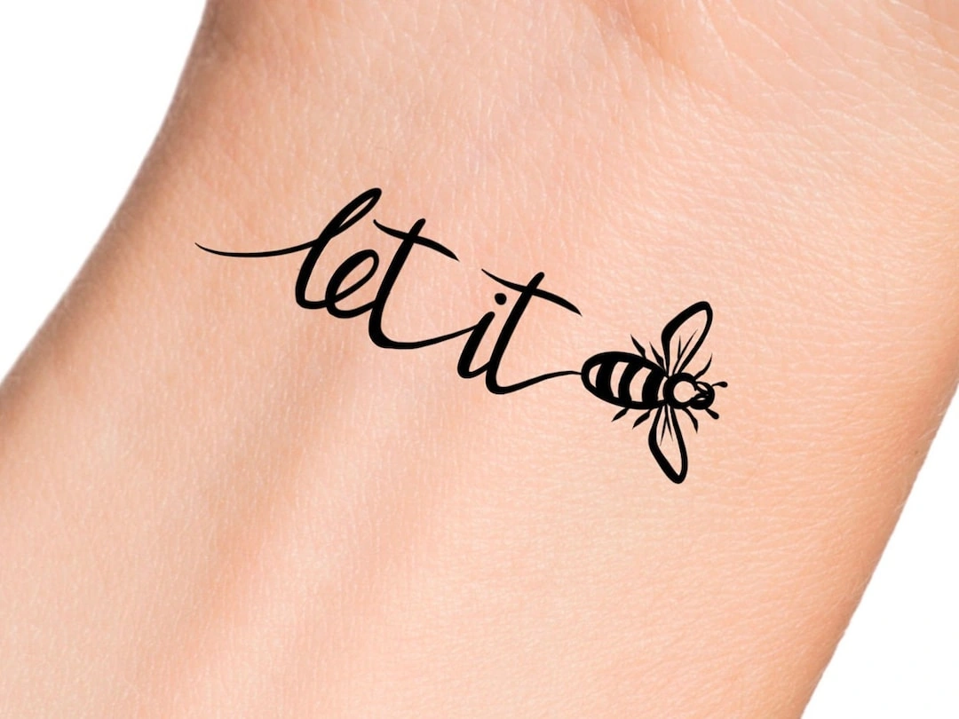 21 Elegant Women’S Let It Be Tattoo Captures Calm