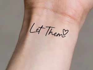 7 Words In Heart Shape Tattoo: Express Love!